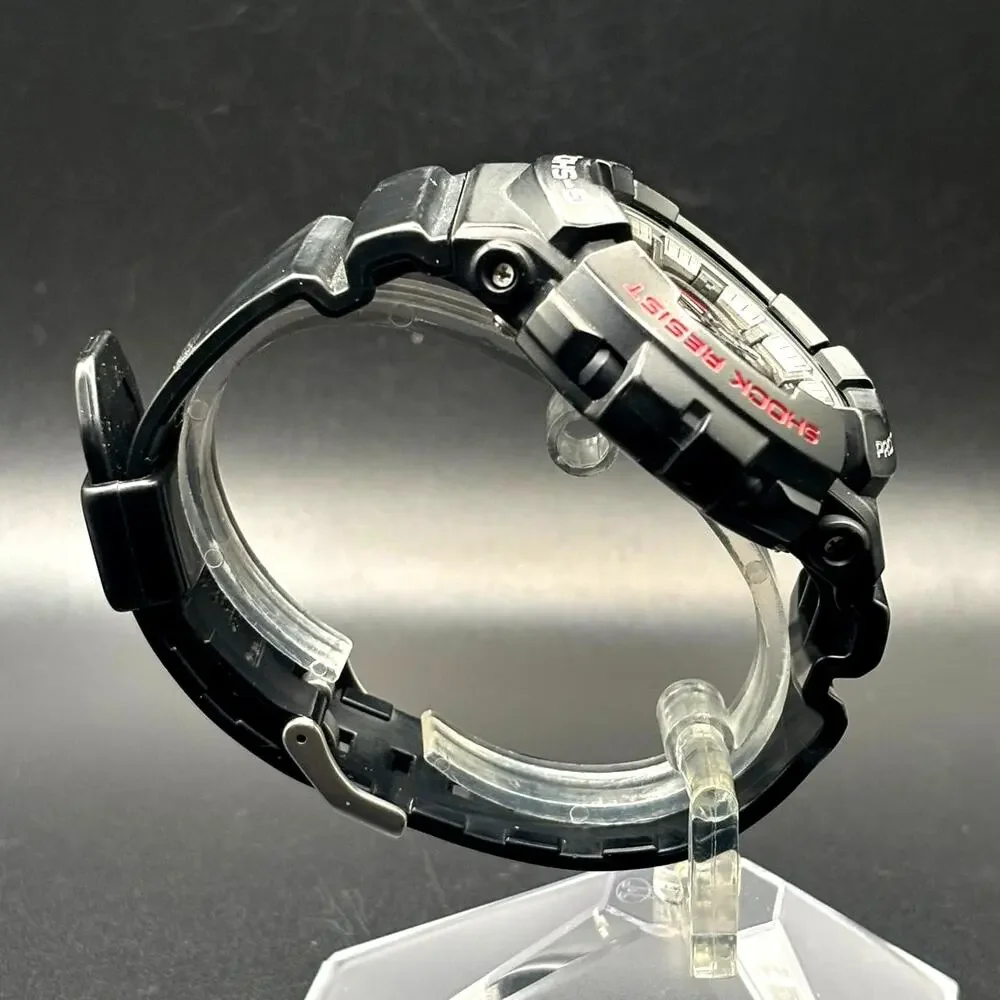Casio G-Shock GAC-110-1A Analog Chronograph Black Silver 200M Watch